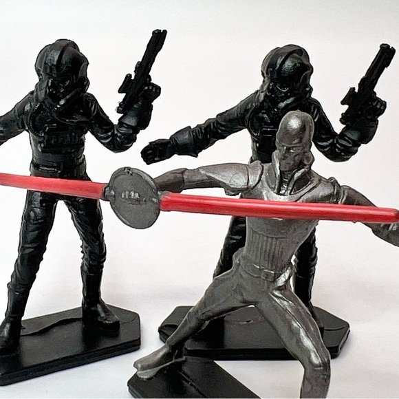 Star Wars 2"  Mini Figure Set of 3 Plastic Posed - Picture 8 of 14